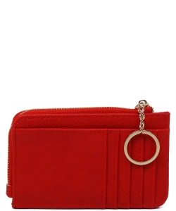 Fashion Card Holder Keychain Wallet AD003 RED/